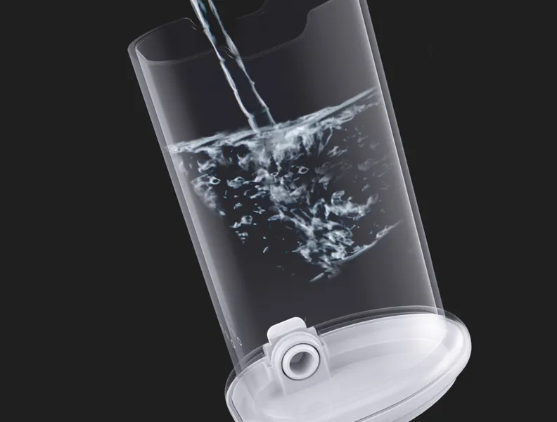 Removable 200 ml water tank