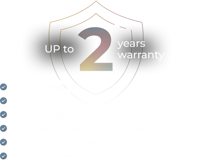 We ensure the quality of manufacturing, we are confident of the reliability of each AENO device. If you have any issues, please reach the nearest service centre.