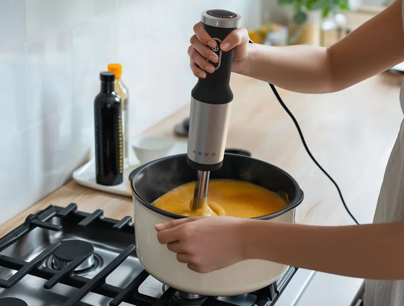 No plastic contact with food