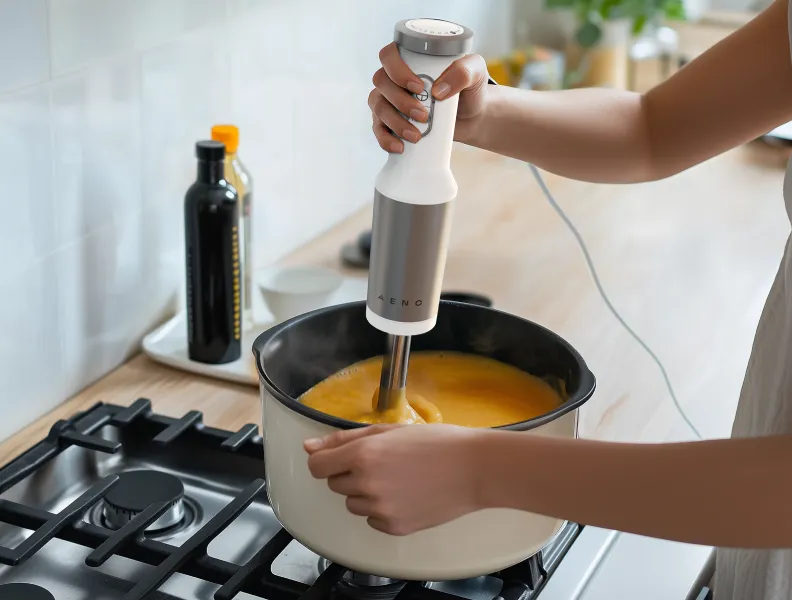 No plastic contact with food