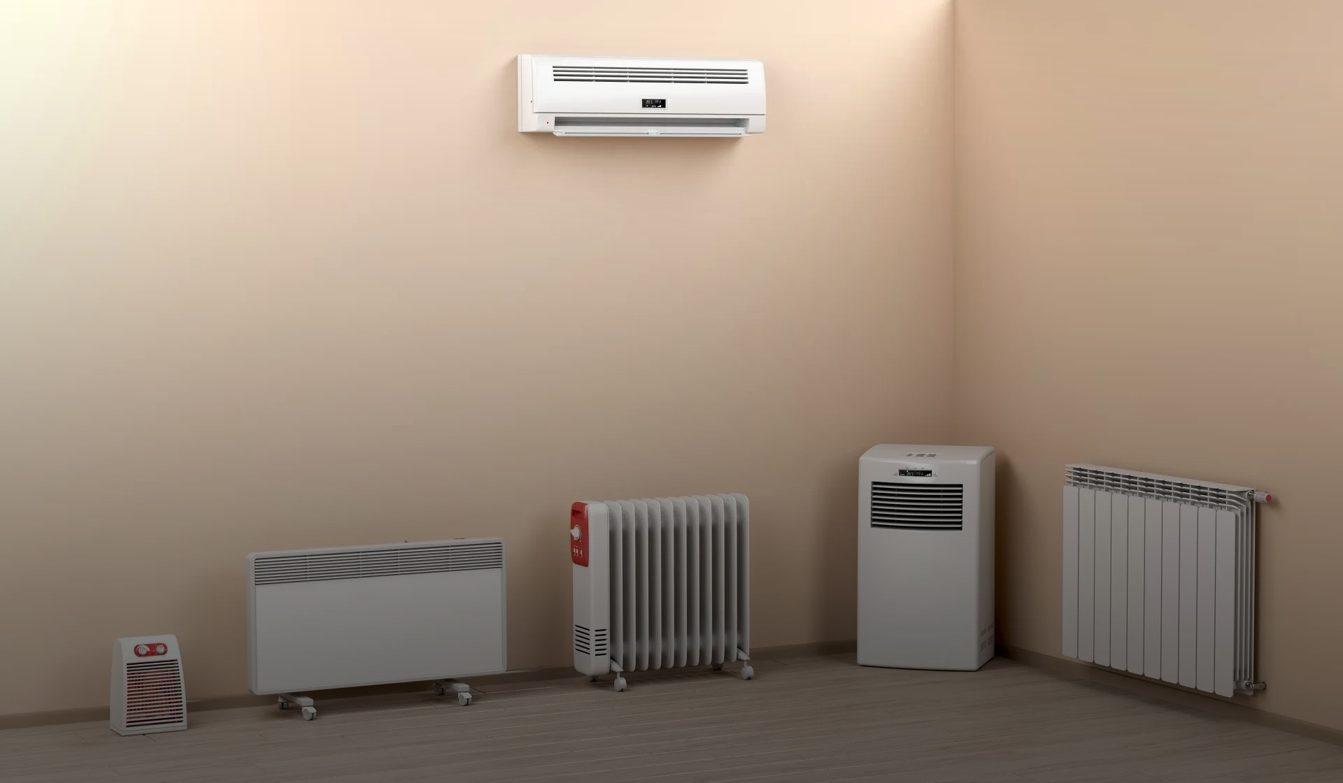 Calefactor de aire frio y caliente con termostato
